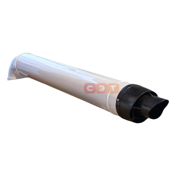 Комплект коаксиального дымохода PPR/Al   Camino Ø 60/100 мм  (труба с кончанием, отвод)